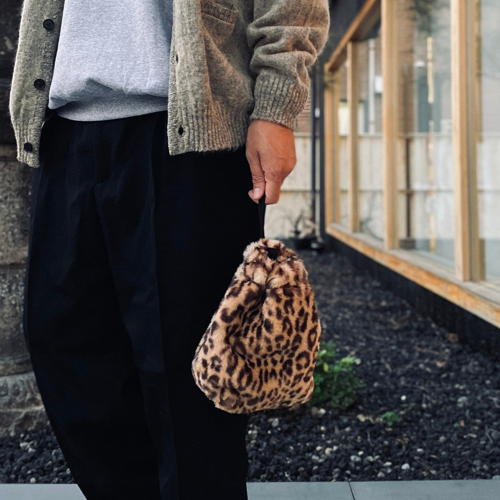 LEOPARD POUCH ( TYPE-3 ) #BEIGE [26FW-WMA-BG20]
