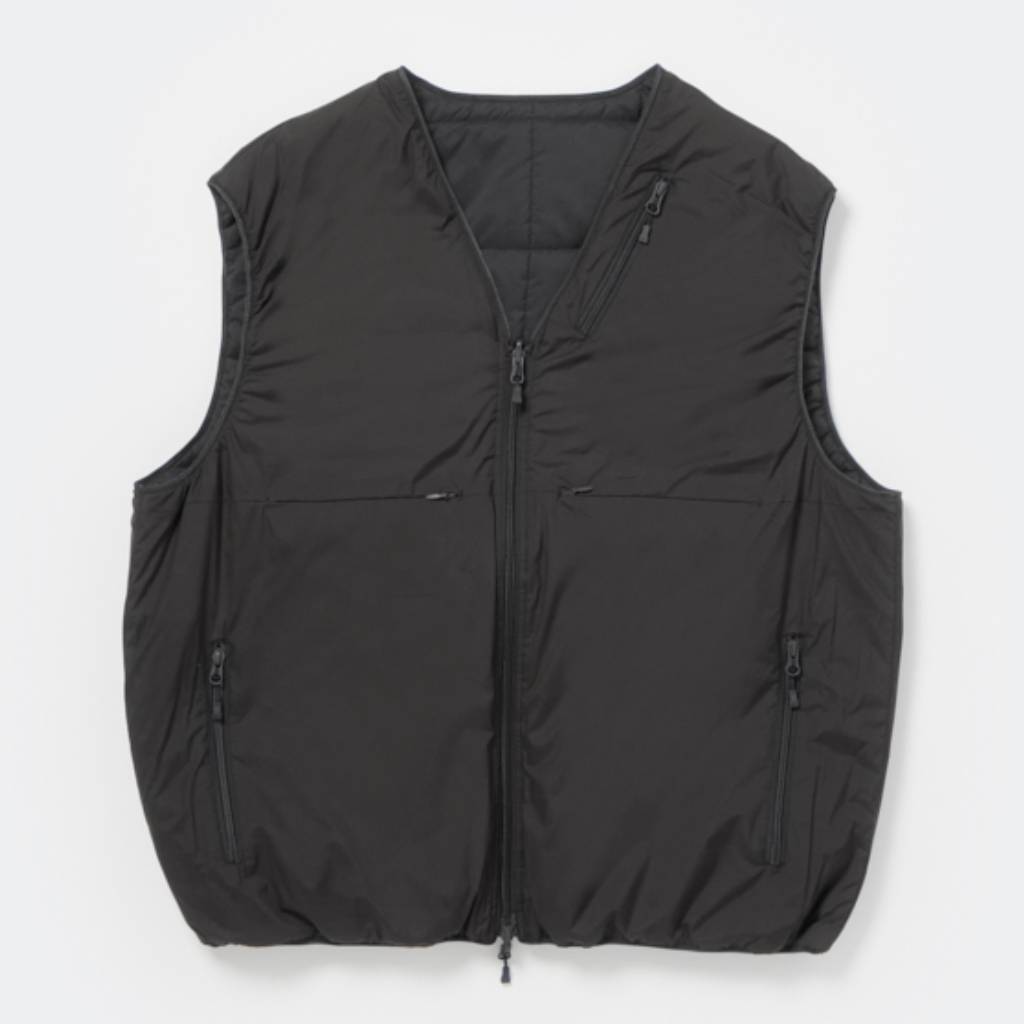 TECH PERTEX REVERSIBLE HIKER VEST (3M撥水中綿) #BLACK [BW-22026W]
