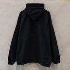 COLLEGE HOODED SWEAT SHIRT #BLACK [FW24-SW05]