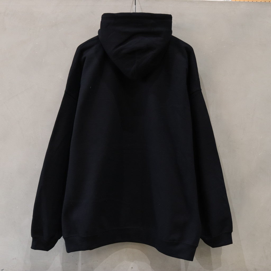COLLEGE HOODED SWEAT SHIRT #BLACK [FW24-SW05]