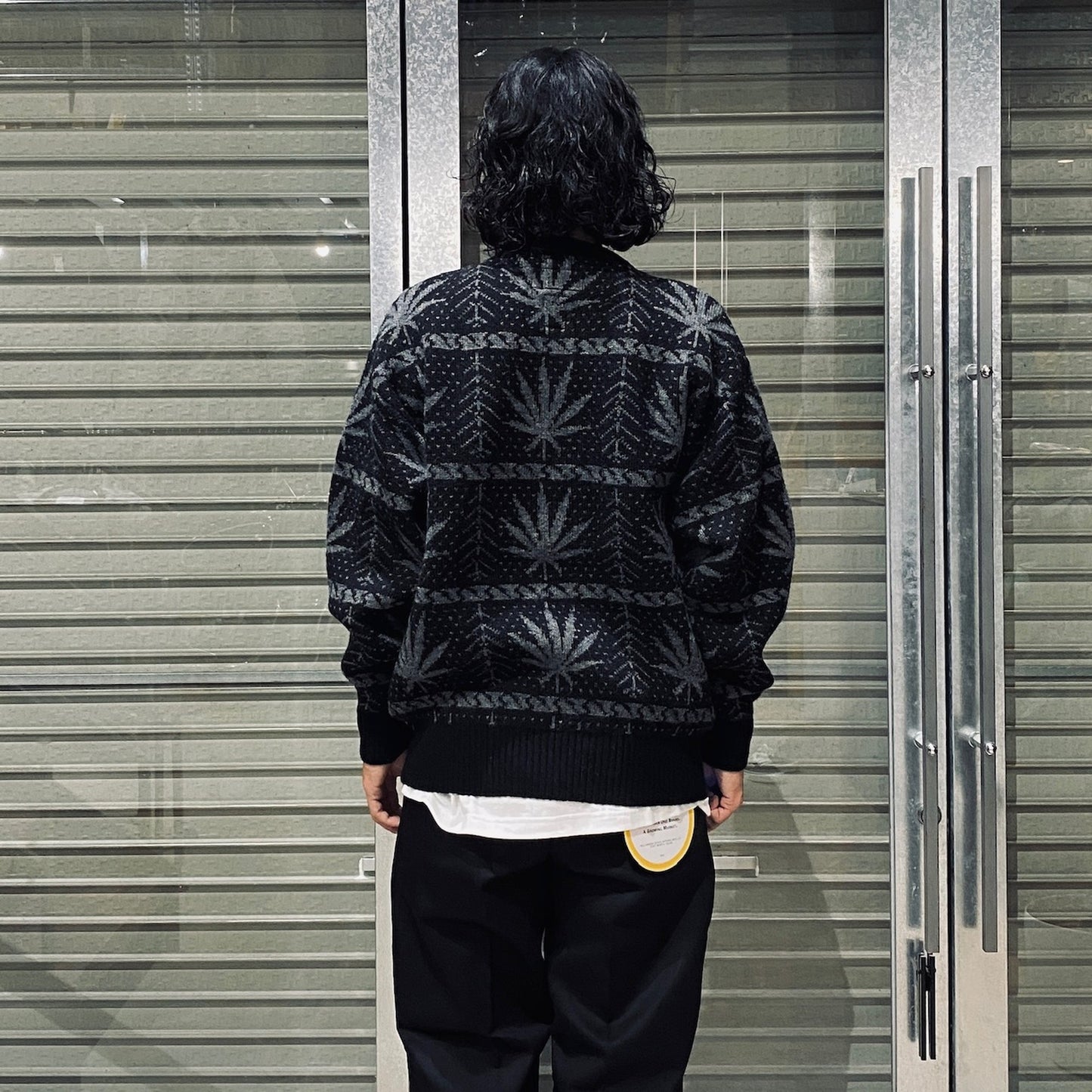 HIGHTIMES | CREW NECK SWEATER #BLACK [HIGHTIMES-WM-KN05]