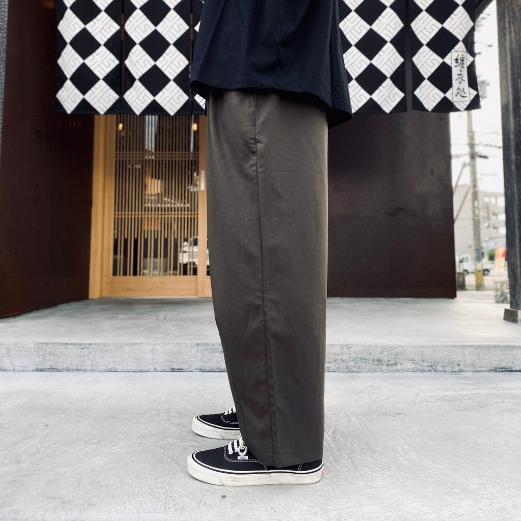 TRO BAGGY SLACKS #Charcoal [SU26-B09]