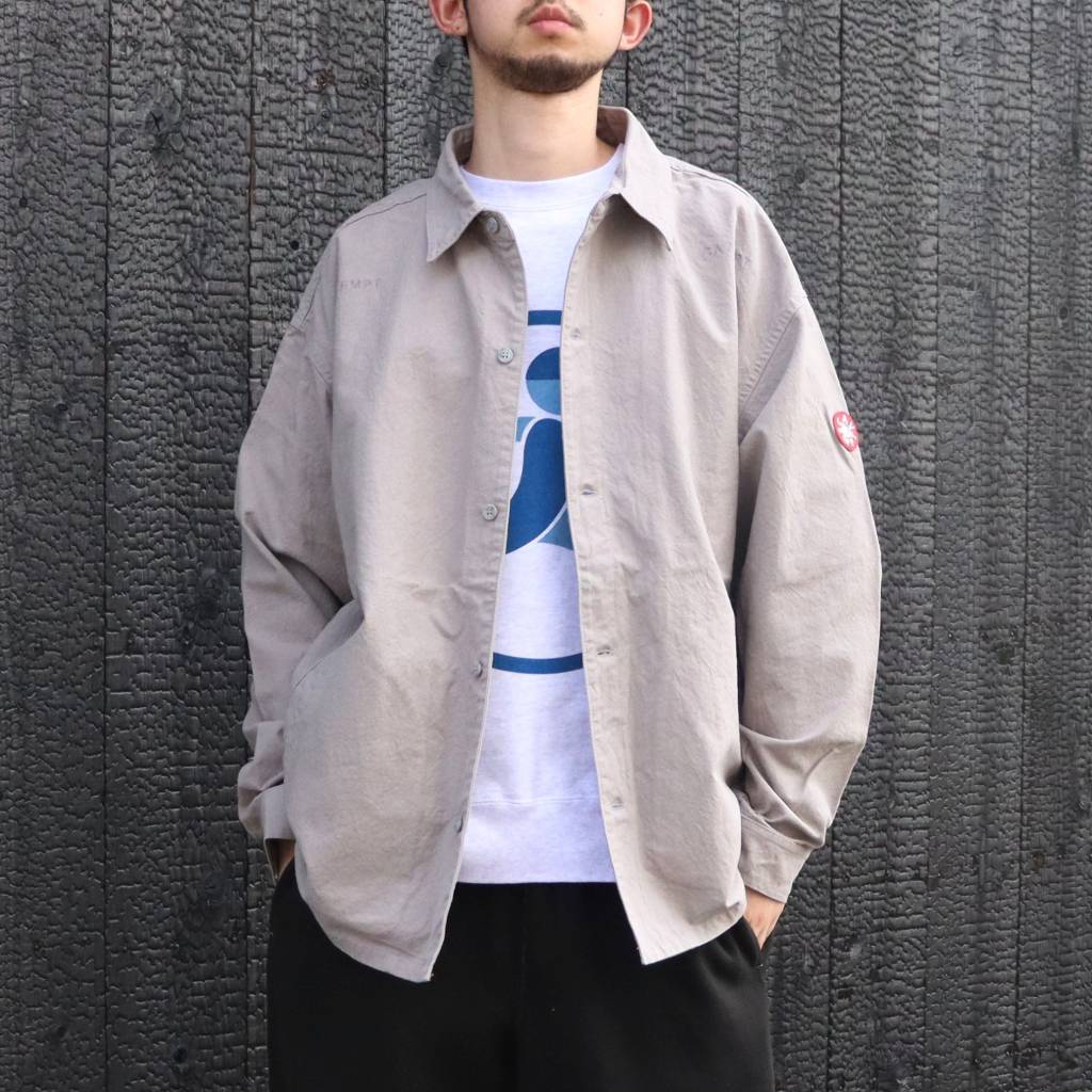 WELT POCKETS BIG SHIRT #GREY [CES27SH04]