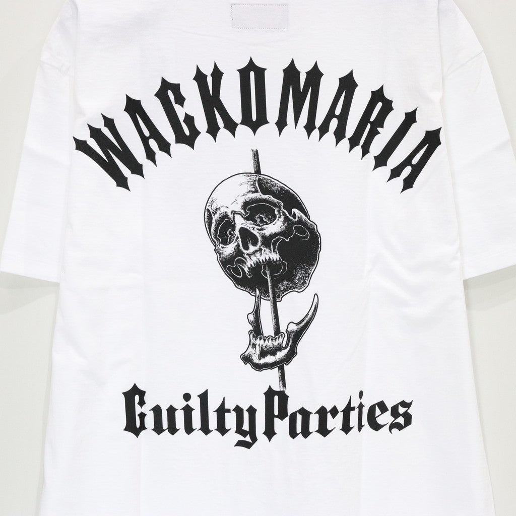 56 TATTOO STUDIO | WASHED HEAVY WEIGHT CREW NECK T-SHIRT #WHITE [56TS-WM-WT01]