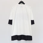 COLLEGE DOBBY S/S T-SHIRT #White [SU25-T01]