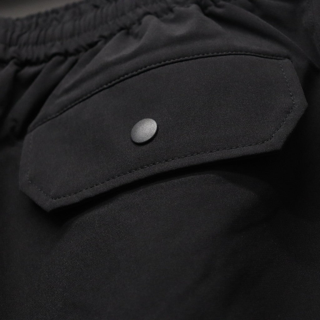 EMBROIDERD LOGO STRECH NYLON EASY SHORTS #BLACK [CCC-261P005]