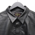 LEATHER SHIRT #GOAT SKIN SUEDE LEATHER [sn25f002]