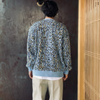 LEOPARD JACQUARD CARDIGAN ( TYPE-2 ) #L-BLUE [26SS-WMK-KN18]