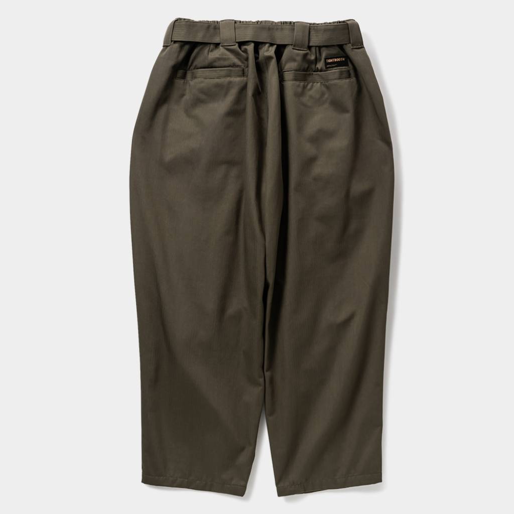 HERRINGBONE BALLOON PANTS #Olive [SS25-B06]