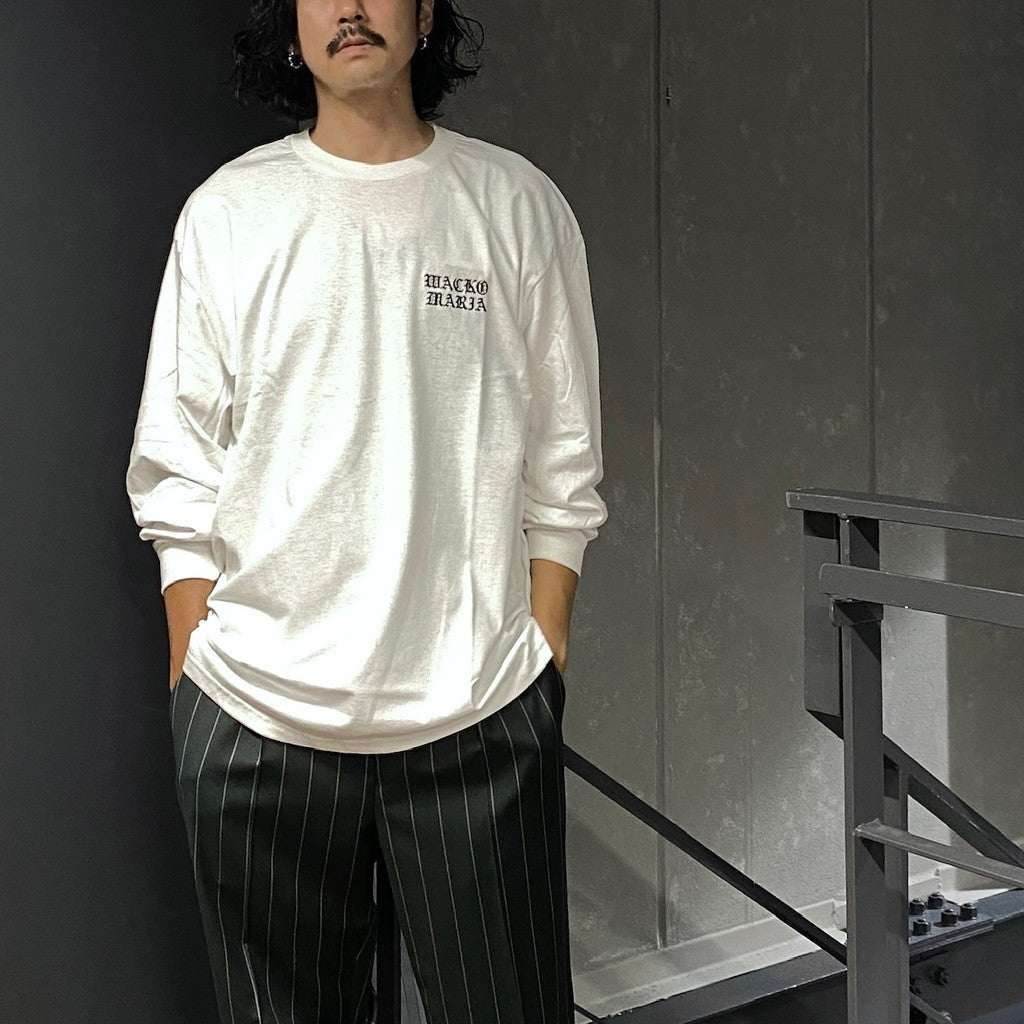 CREW NECK LONG SLEEVE T-SHIRT (TYPE-2) #WHITE [24FW-WMT-LT05]