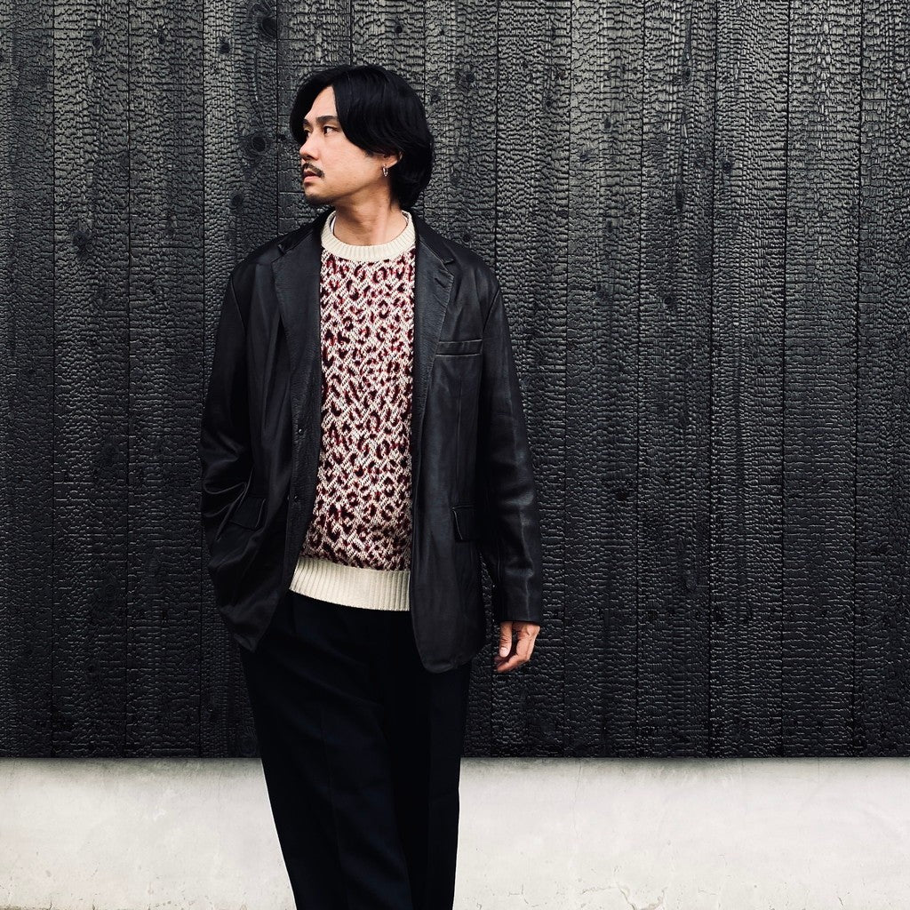 LEATHER JACKET ( TYPE-2 ) #BLACK [26FW-WMO-JK02]