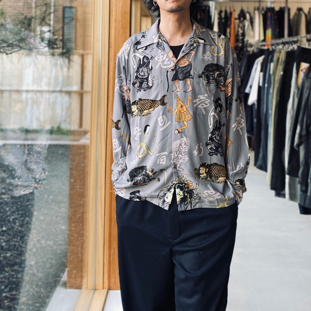 百鬼夜行 shirt L/S #Gray [BV-SH2600230]