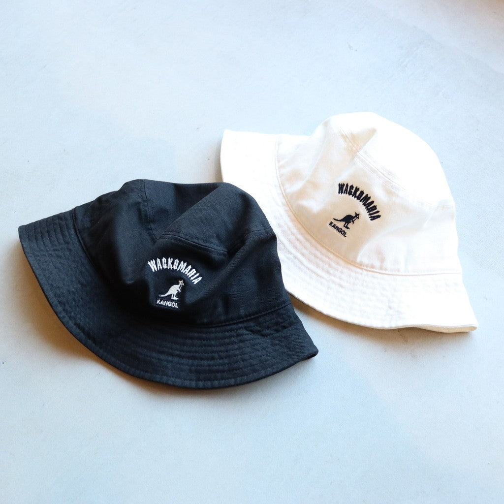 白XL KANGOL WASHED BUCKET HAT wackomaria KANGOL | WASHED BUCKET #WHITE [26SS-WMA-HA01] - cocorozashi 三重県