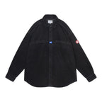 BRUSHED COTTON DESIGN BIG SHIRT #BLACK [CES29SH01]
