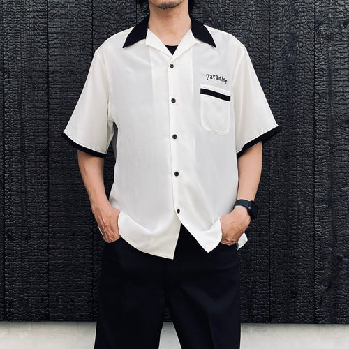 SWITCHING SHIRT S/S ( TYPE-2 ) #WHITE [26SS-WMS-OC08]