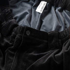 VELOUR PIPING BALLOON PANTS #Black [FW25-B05]