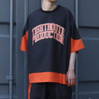 COLLEGE DOBBY S/S T-SHIRT #Black [SU25-T01]
