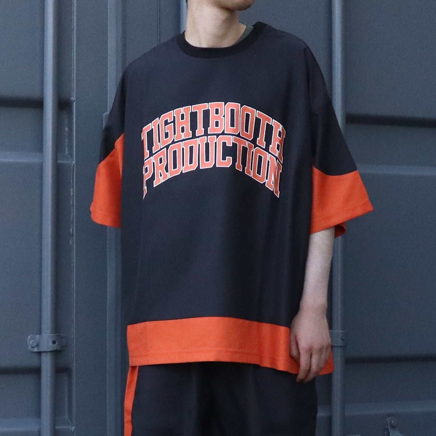 COLLEGE DOBBY S/S T-SHIRT #Black [SU25-T01]