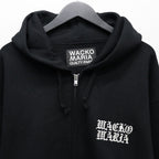 HEAVY WEIGHT FULL ZIP HOODED SWEAT SHIRT ( TYPE-2 ) #BLACK [25FW-WMC-SS02]