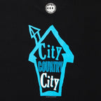 COTTON T-SHIRT_CITY HOUE #BLACK [CCC-261T007]