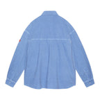 OVERDYE CORD DESIGN BIG SHIRT #BLUE [CES25SH03]