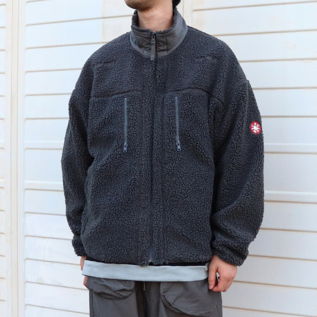 STAND COLLAR BOA ZIP UP #GREY [CES28CS26] – cocorozashi