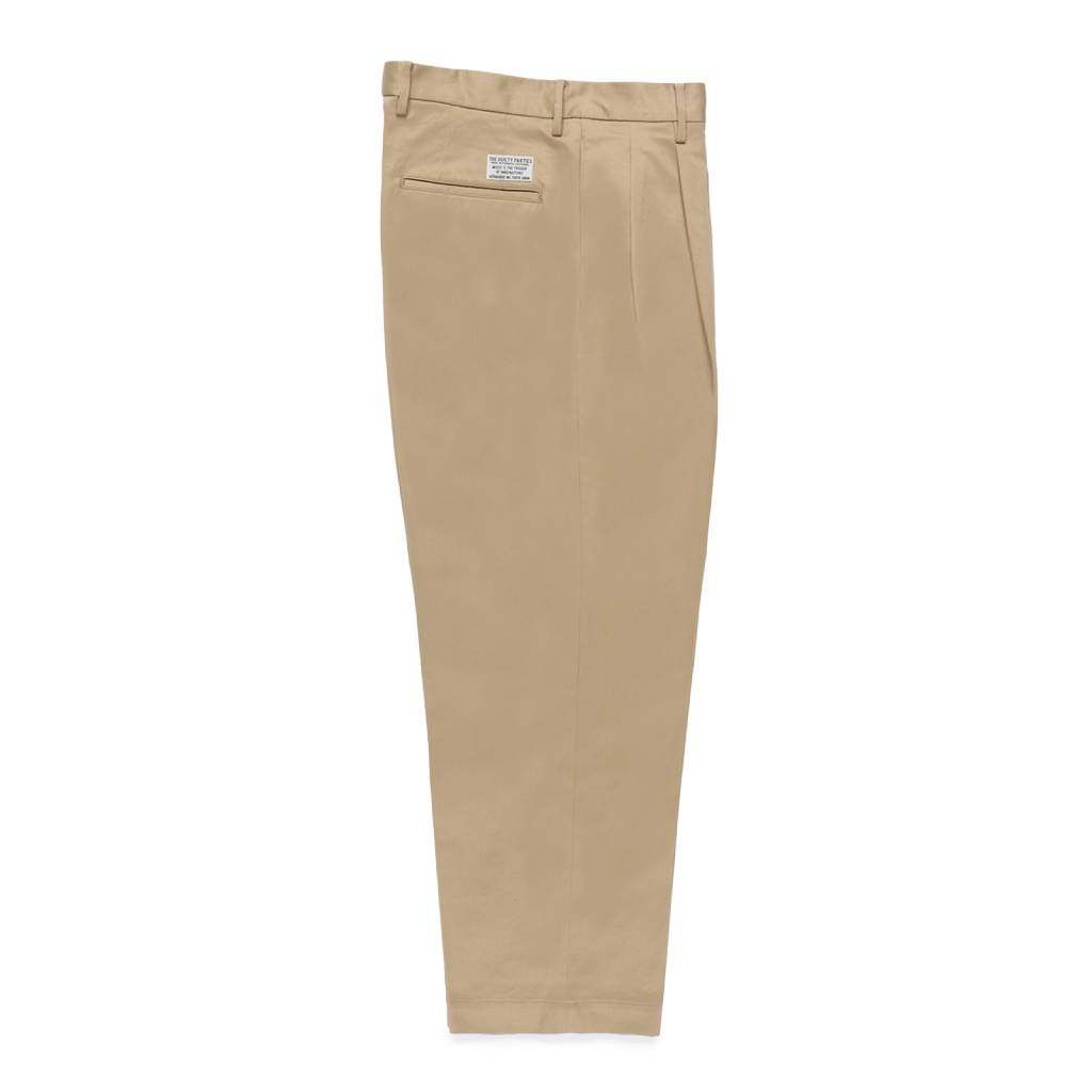 DOUBLE PLEATED CHINO TROUSERS #BEIGE [24FW-WMP-PT02]