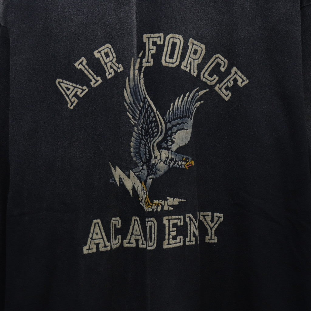 美國空軍鷹圖案長袖T卹（做舊款）#做舊黑色 [BW252-UAL]