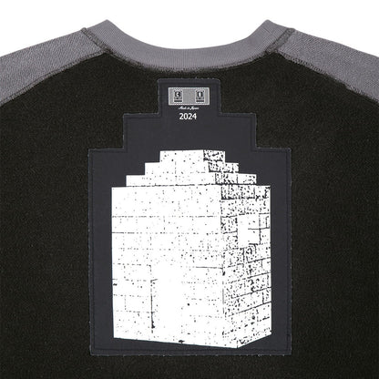 PANEL SHOULDER CREW NECK #BLACK [CES26CS10]