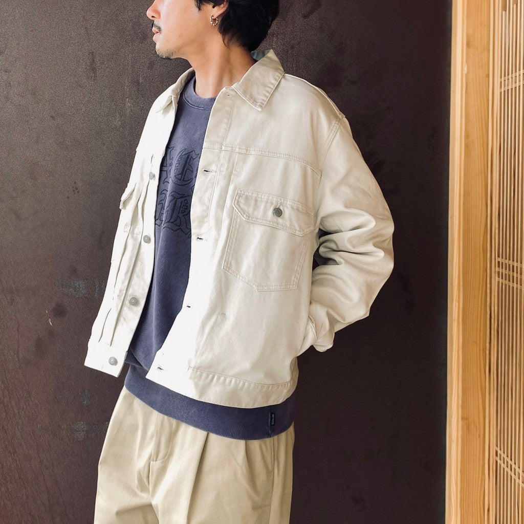 TRUCKER JACKET #IVORY [26FWE-WMO-BL05]