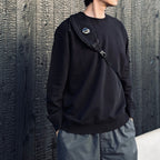 NYLON B CROSSBODY BACKPACK #BLACK 999 [RCCMAC735A]