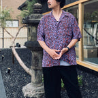 HAWAIIAN SHIRT S/S ( TYPE-4 ) #PURPLE [26SS-WMS-HI06]