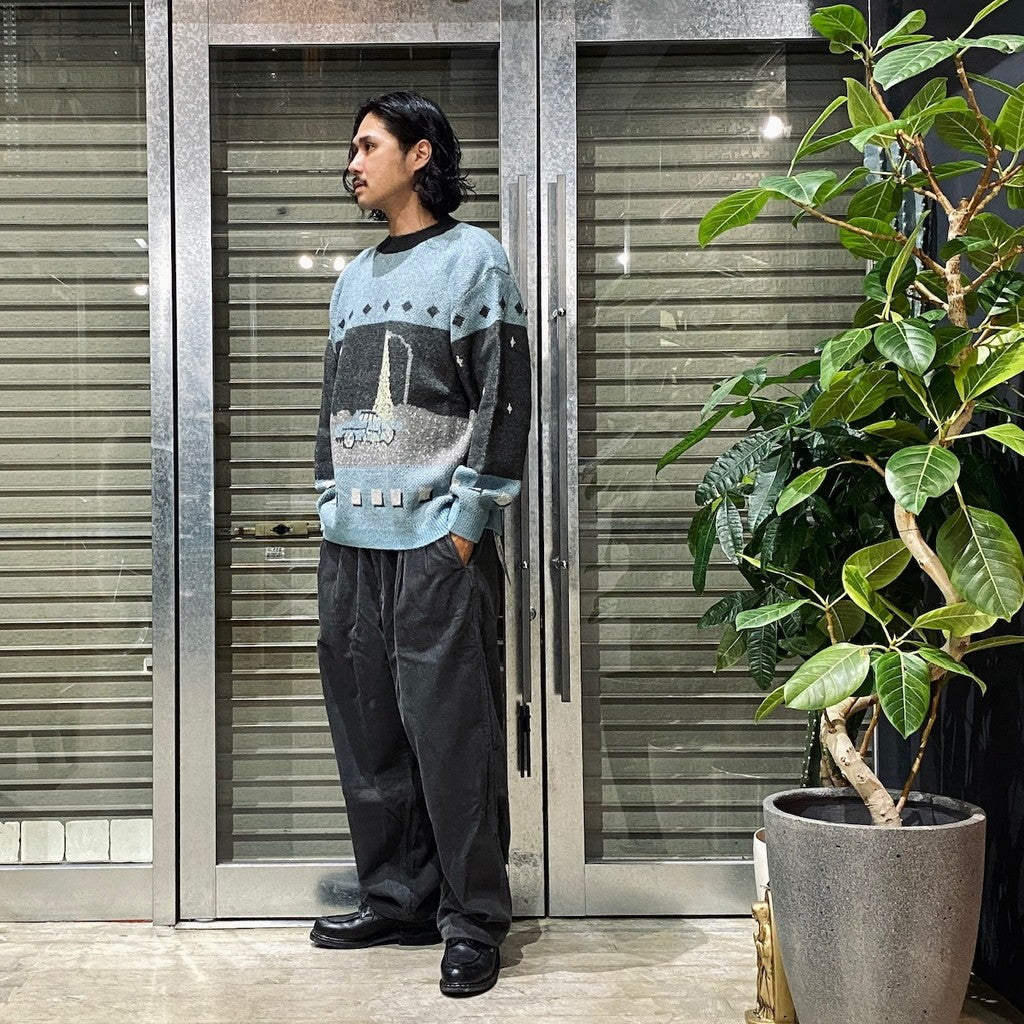 HIGHWAY 圓領毛衣 #藍色 [SC2420-KN05]