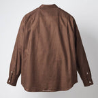 Micro Plaid Open Collar Shirt #Brown [SD26F-SH02]