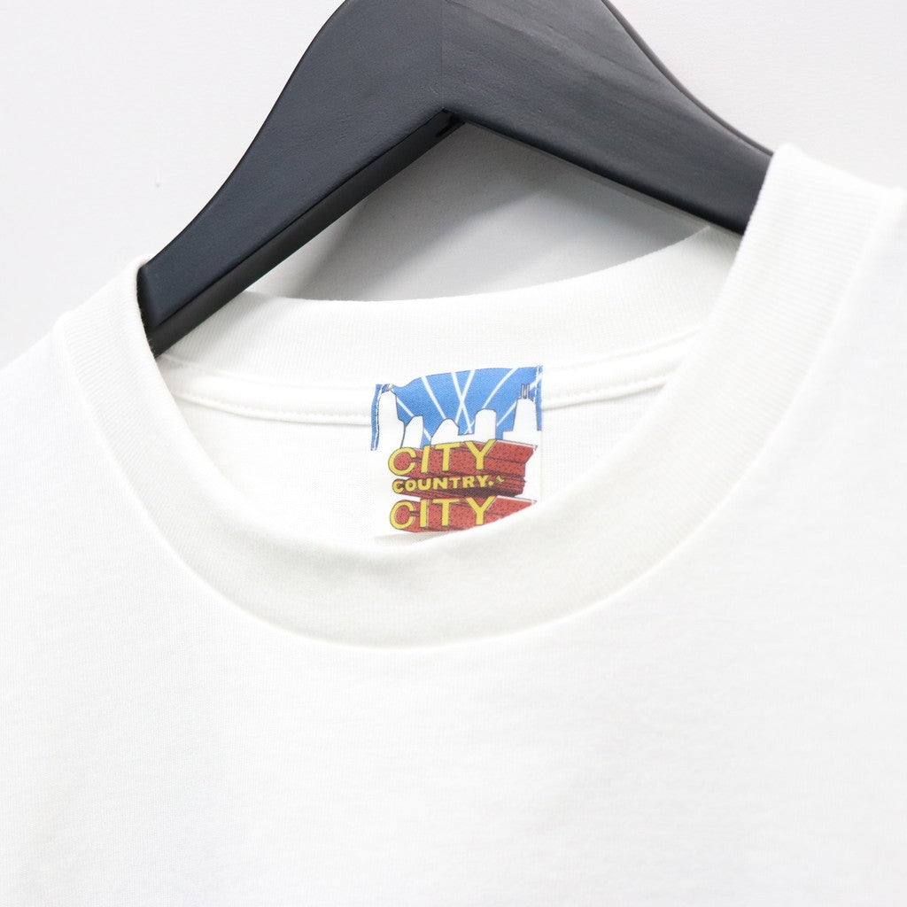 COTTON T-SHIRT_CITY LIGHTS #WHITE/COLOR [CCC-261T003]
