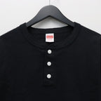 HEALTHKNIT | HENRY NECK LONG SLEEVE T-SHIRT #BLACK [26FW-WMT-HK01]