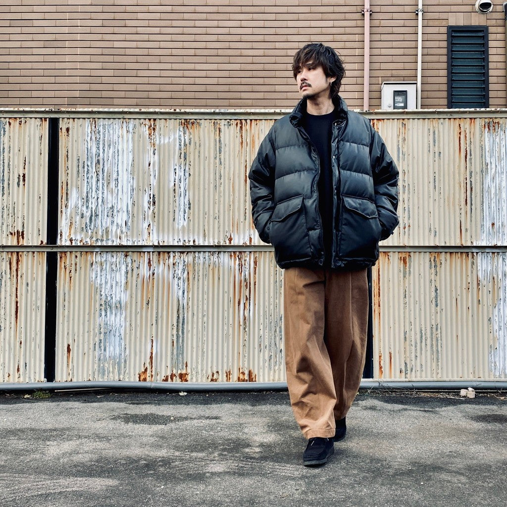 OVERDYE CURVE PANTS #L-BROWN [AY-1019]