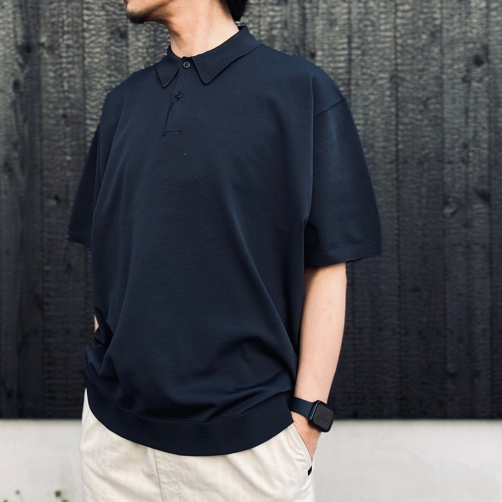 トップス TECH KNIT POLO S/S 2026SS3rd ink black WOMENS】TECH KNIT POLO S/S[BLACK] | 1LDK (ワンエルディーケー) 公式