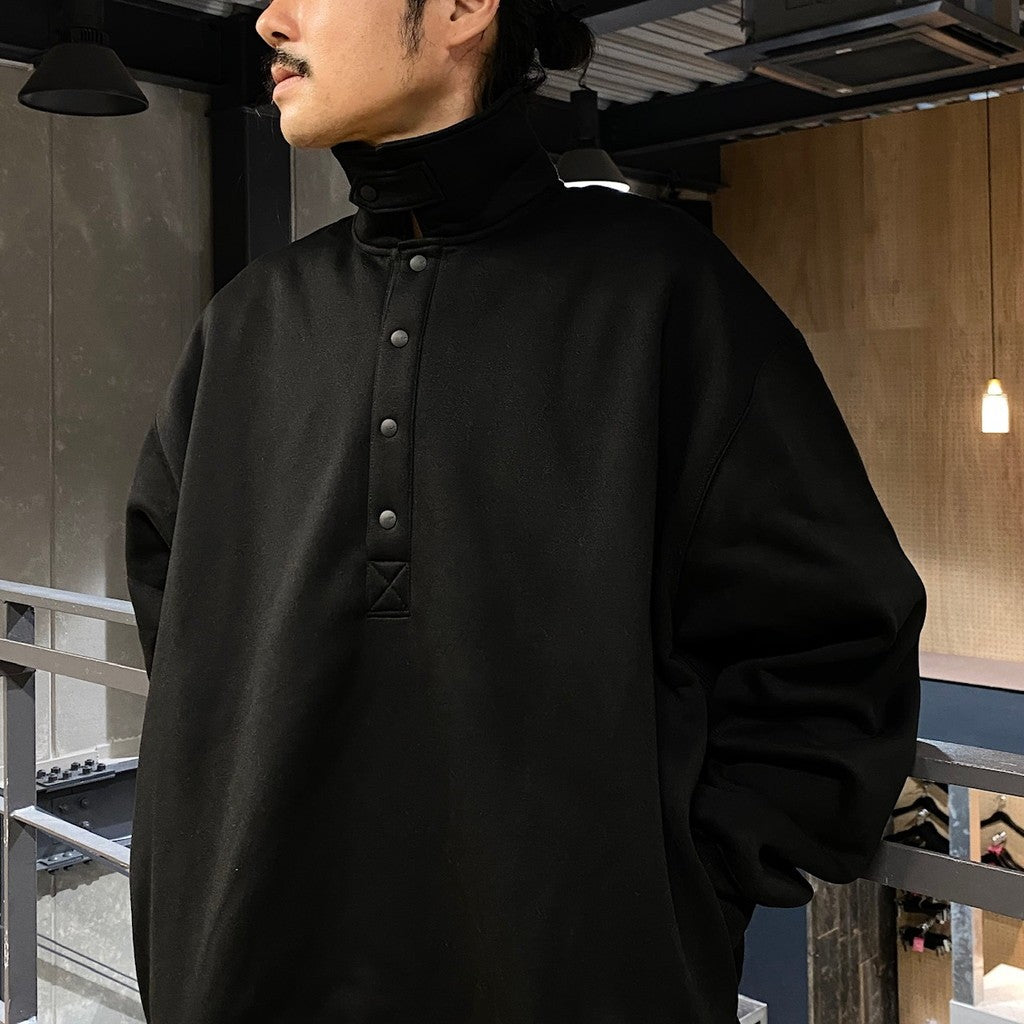 TECH SWEAT SNAP PULLOVER #BLACK [BE-53024W]