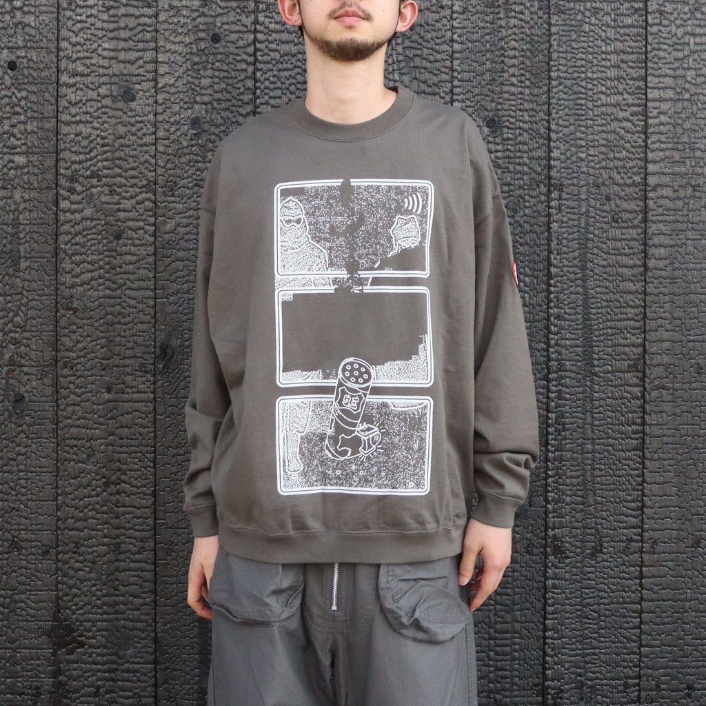 MD Clean Room LIGHT BIG CREW NECK #CHARCOAL [CES29CS28]