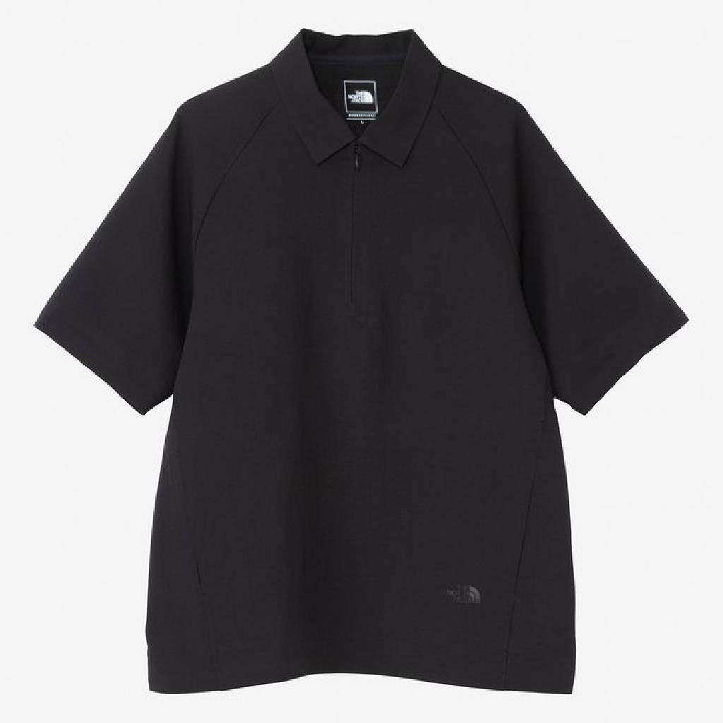 Tranquil S/S Zip Polo Shirt #K / ブラック [NT22660]