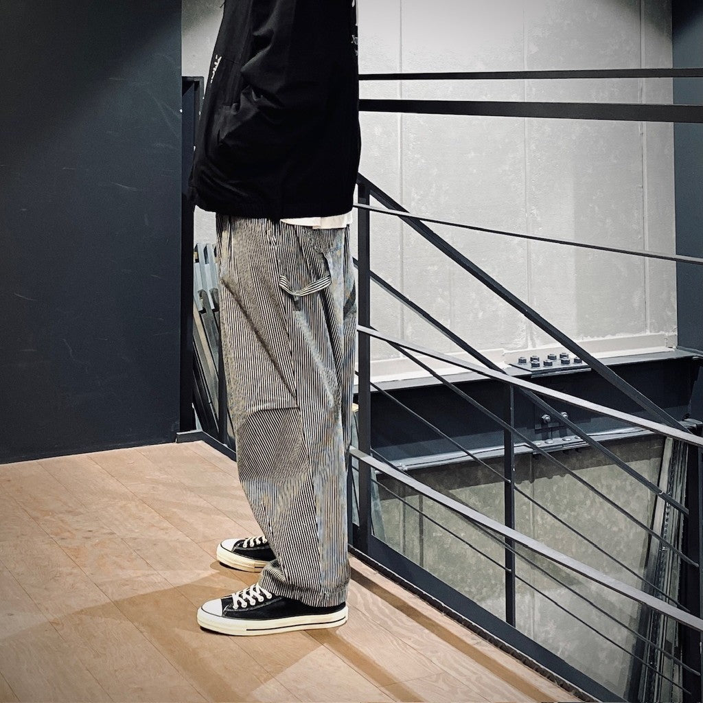 HICKORY PAINTER BALLOON PANTS #Black [SS25-B09]