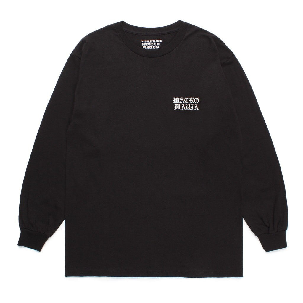 CREW NECK LONG SLEEVE T-SHIRT (TYPE-2) #BLACK [24FW-WMT-LT05]
