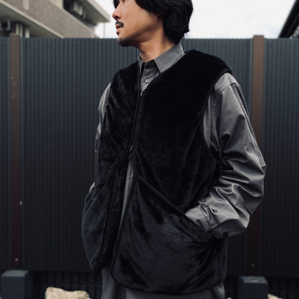 TECH BRITISH HUNTER FUR VEST #BLACK [BJ-51026W]