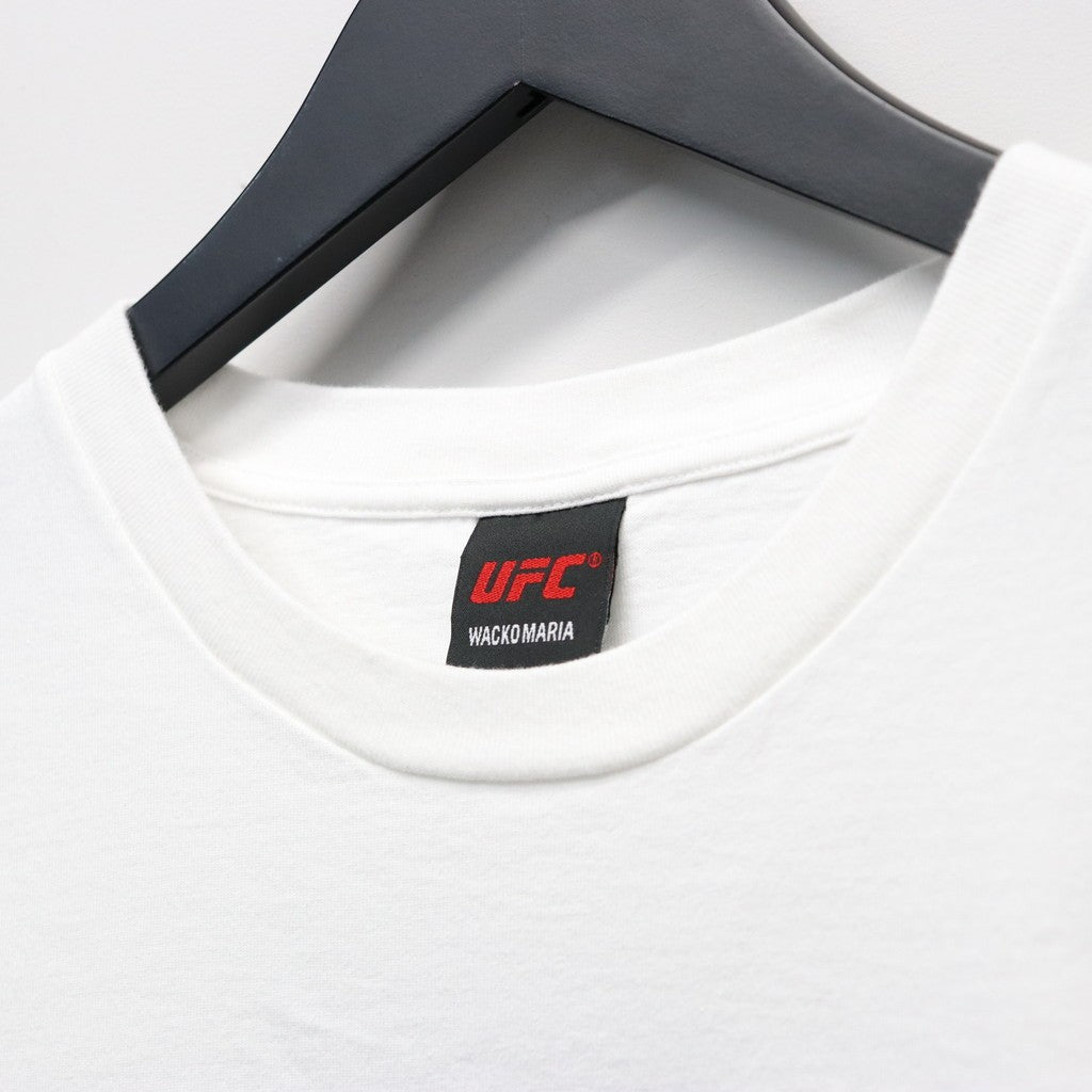 UFC | WASHED HEAVY WEIGHT CREW NECK T-SHIRT ( TYPE-2 ) #WHITE [UFC-WM-WT02]