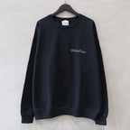 CREW NECK SWEAT SHIRT (TYPE-1) #BLACK [24FW-WMC-SS12]