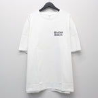 WASHED HEAVY WEIGHT CREW NECK T-SHIRT ( TYPE-1 ) #WHITE/BLACK [26SSE-WMT-WT01]