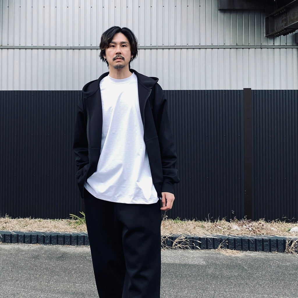 TECH SCUBA KNIT FULLZIP PARKA #BLACK [BE-41026]