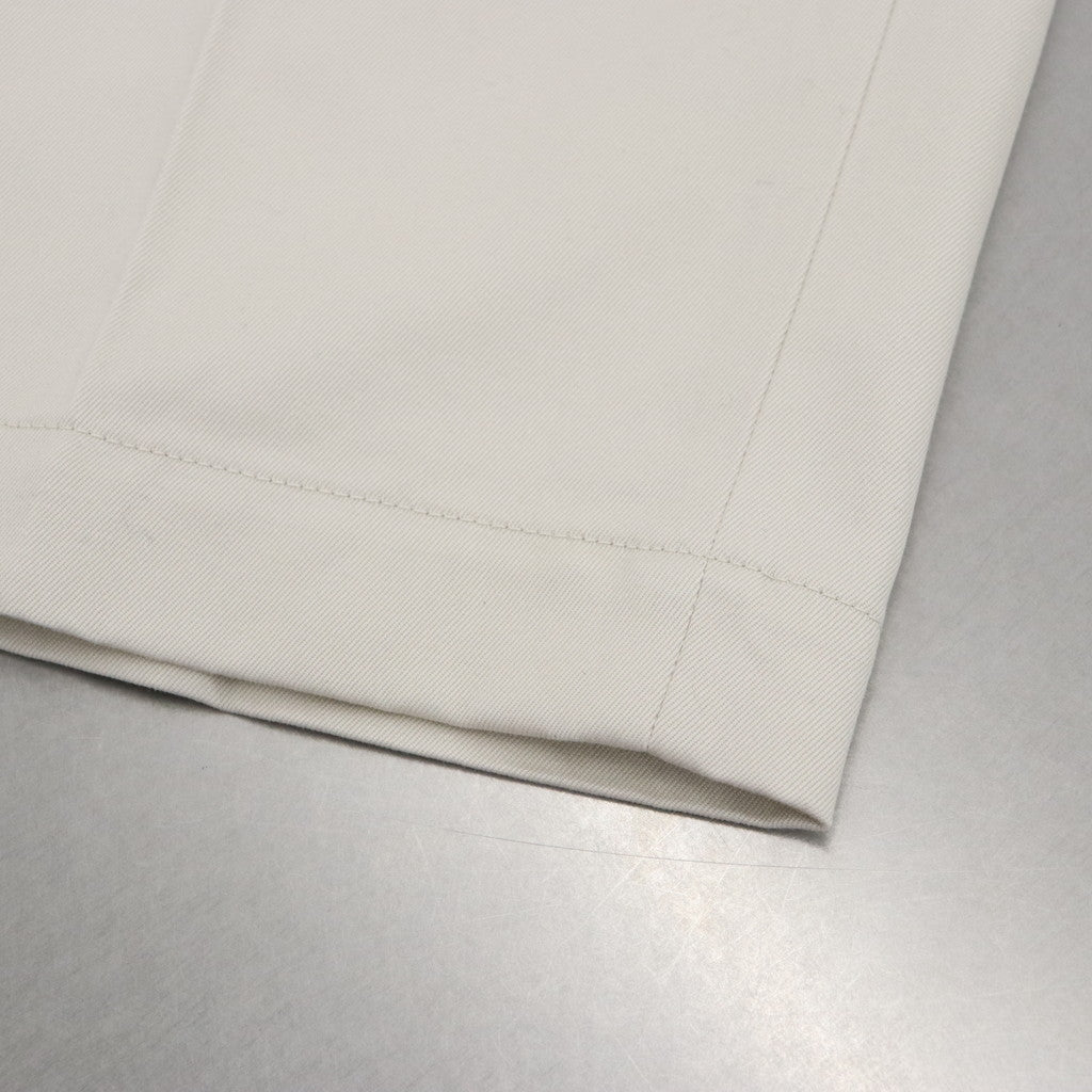 DOUBLE PLEATED CHINO TROUSERS #WHITE [23FW-WMP-PT01]