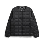 CREW NECK W-ZIP DOWN JKT #BLACK [TAION-104WZ]